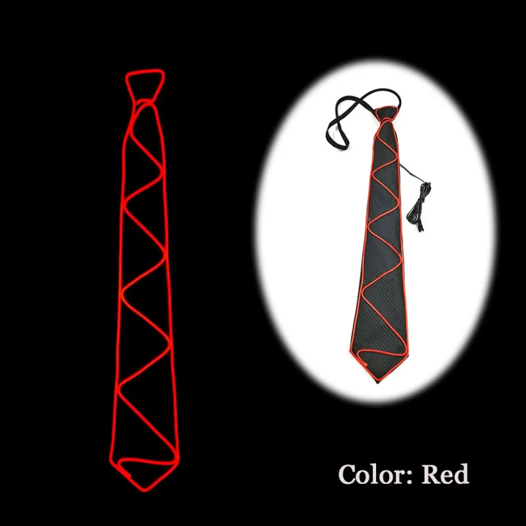 LED Glowing Tie with EL Cold Light Wire thumbnail 6