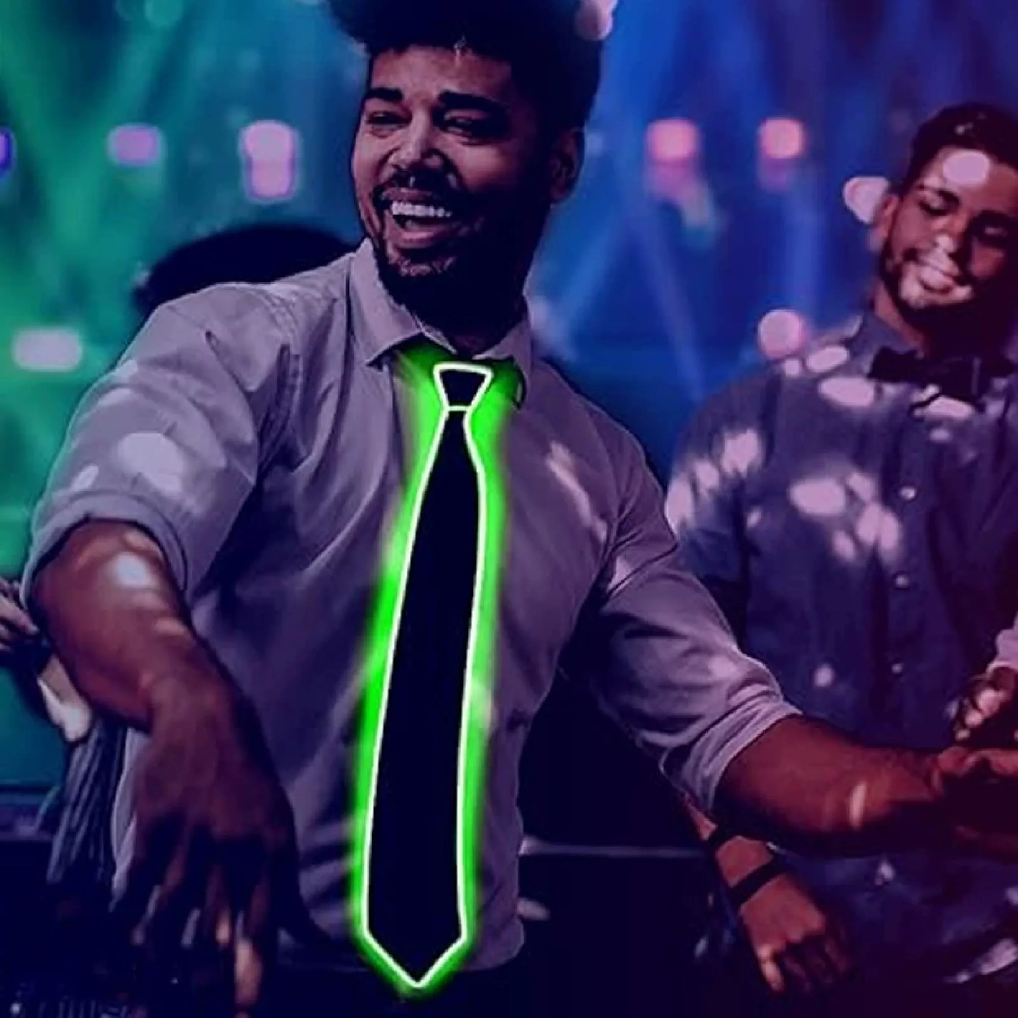 LED Glowing Tie with EL Cold Light Wire thumbnail 3