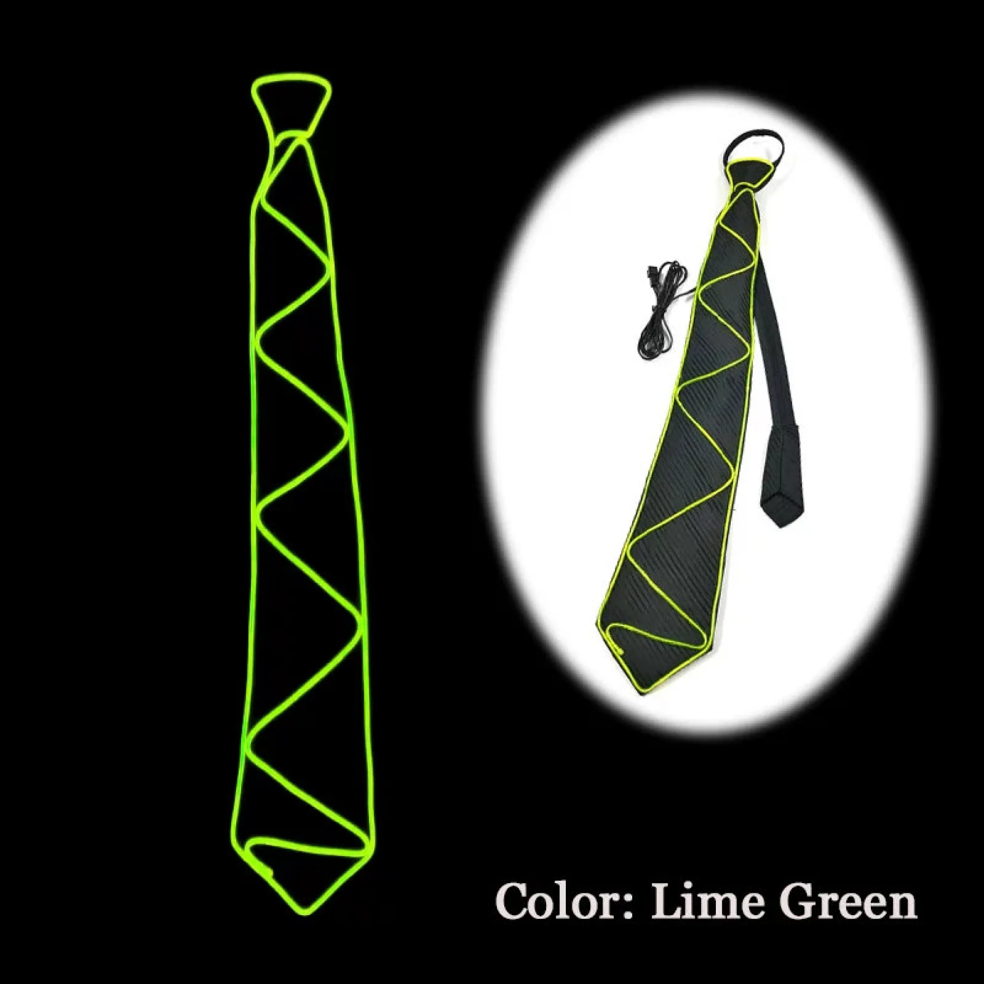 LED Glowing Tie with EL Cold Light Wire thumbnail 13