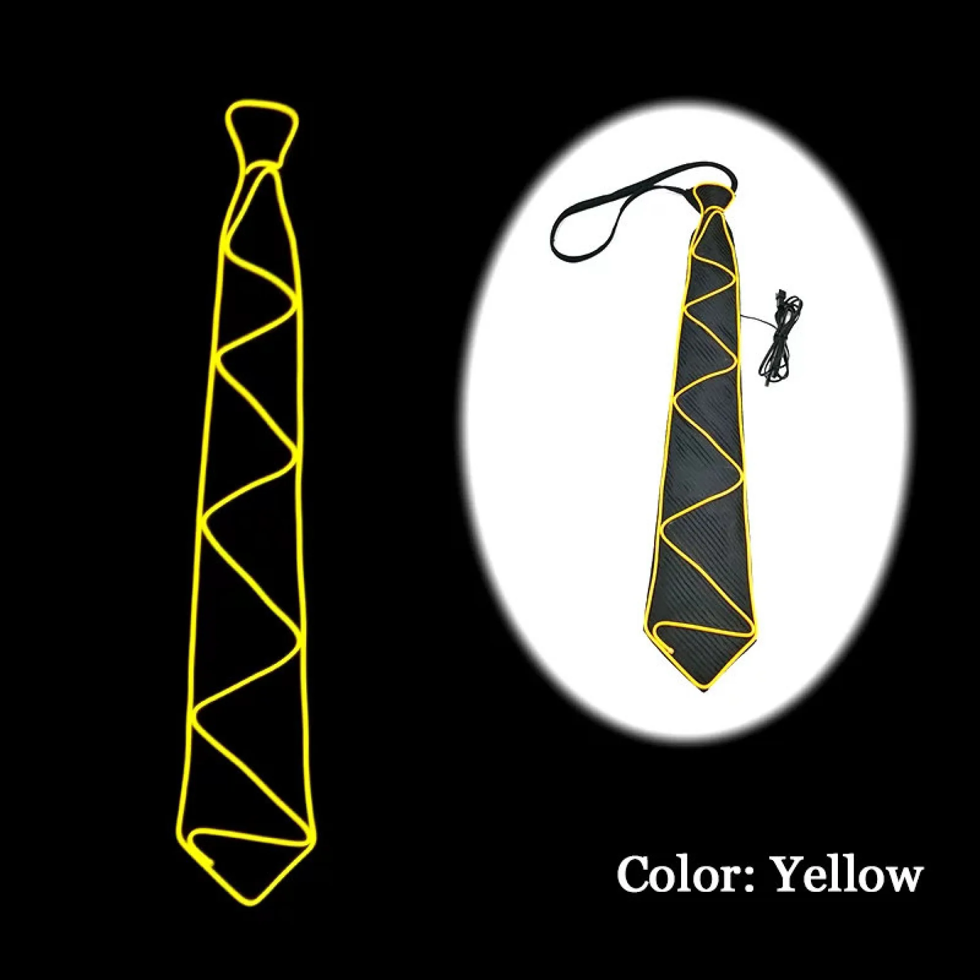 LED Glowing Tie with EL Cold Light Wire thumbnail 8