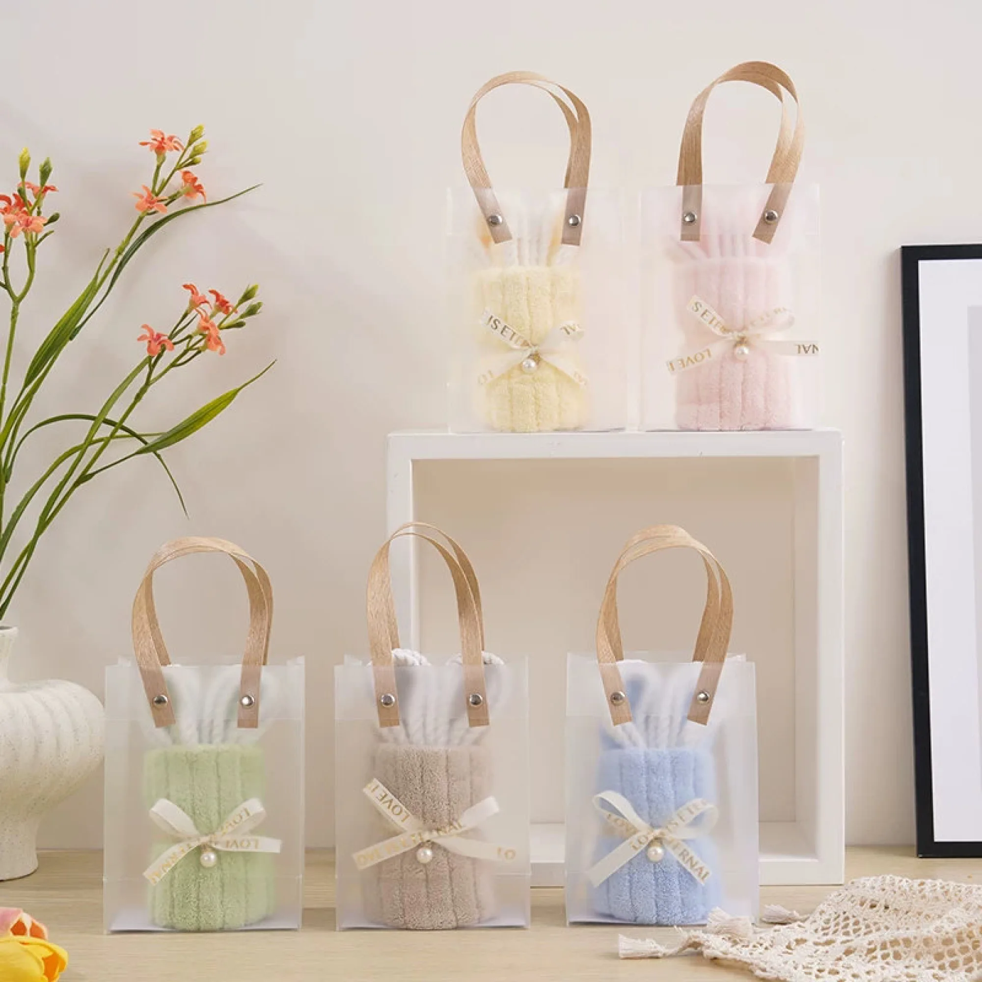 Small Rabbit Shaped Towel Gift
