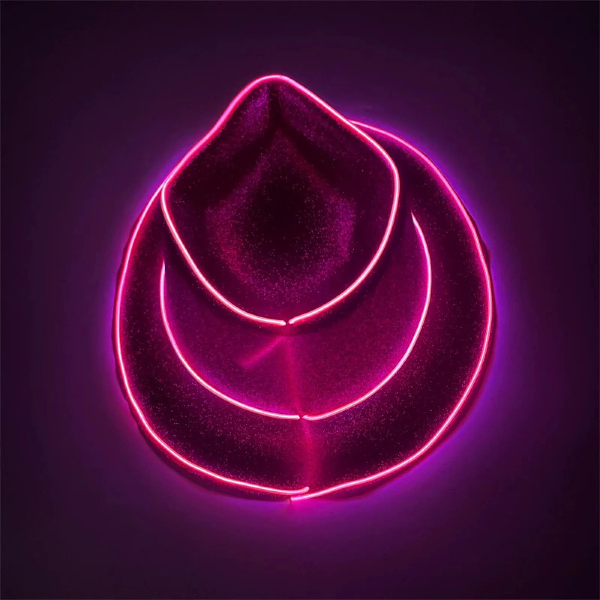 LED Lighted Cowboy Hat with Glitter Finish thumbnail 4