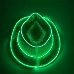 LED Lighted Cowboy Hat with Glitter Finish thumbnail 6