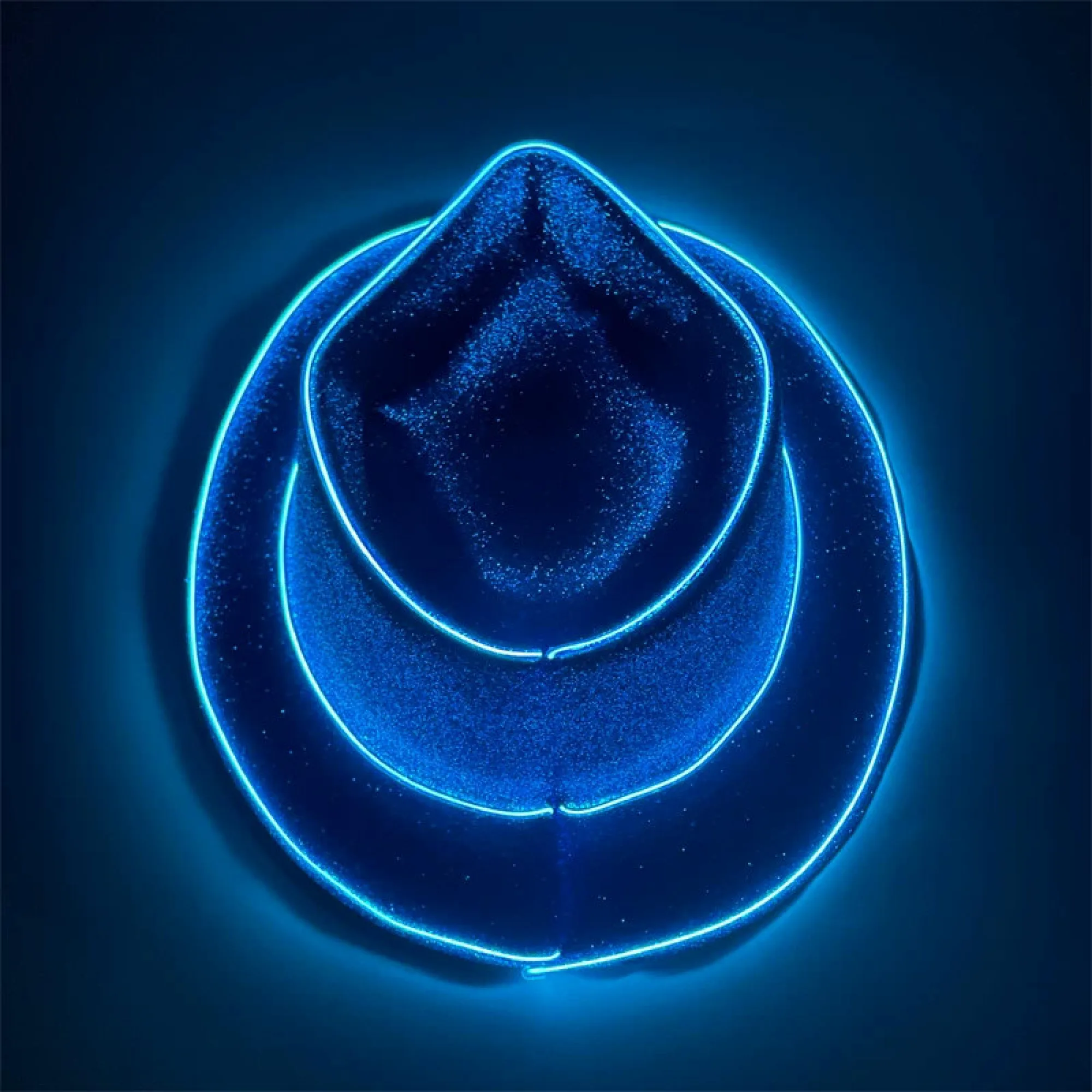 LED Lighted Cowboy Hat with Glitter Finish thumbnail 7