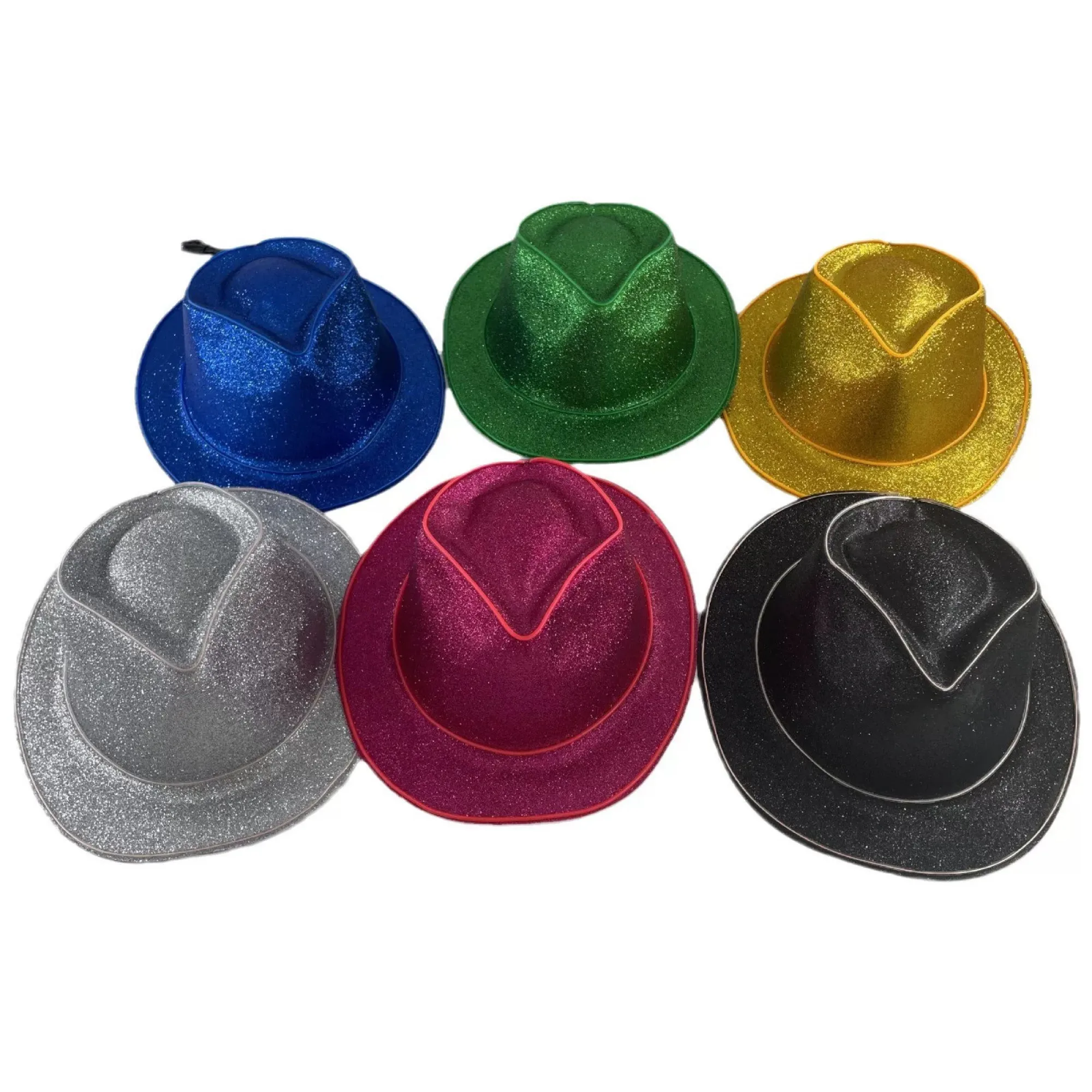 LED Lighted Cowboy Hat with Glitter Finish thumbnail 3