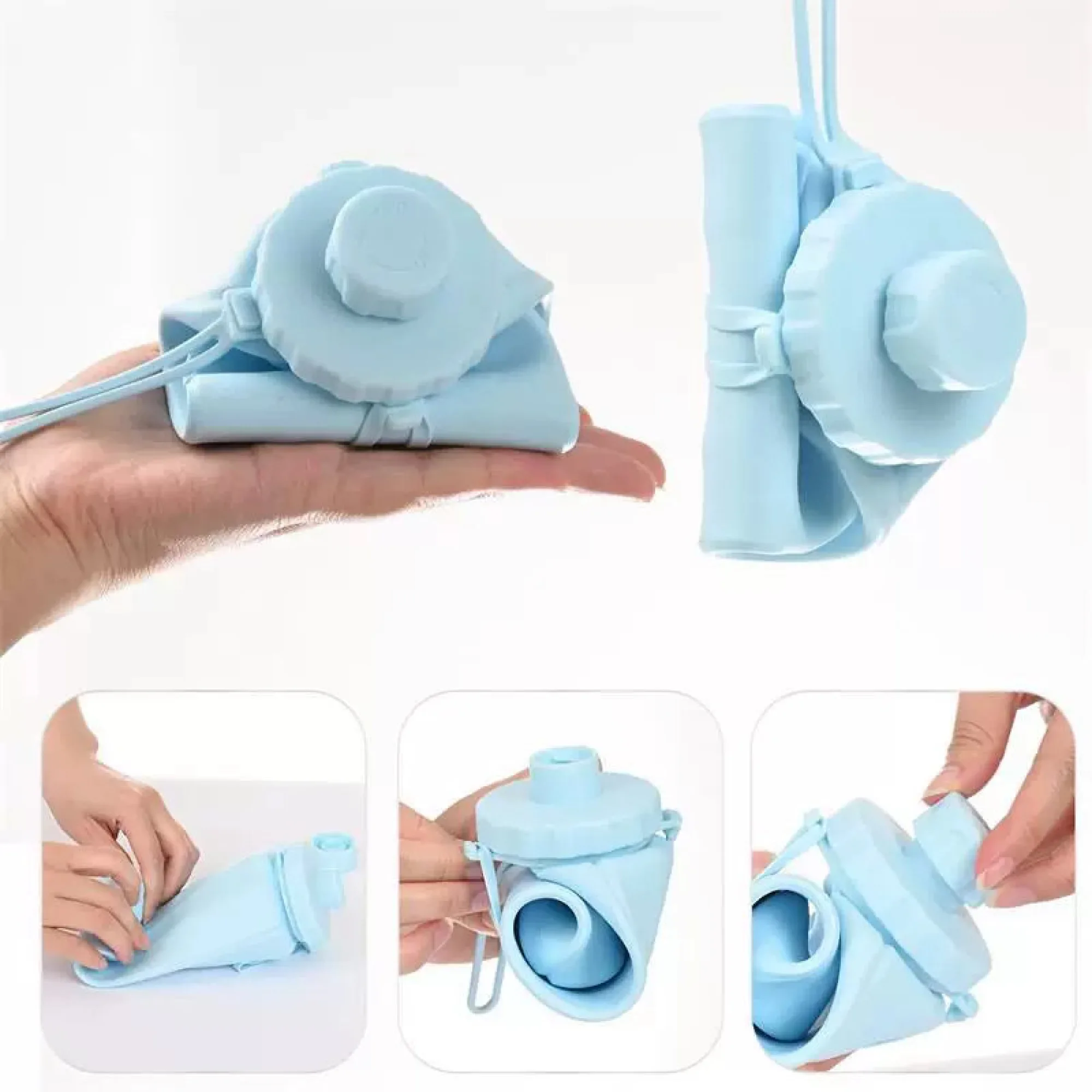 Foldable Silicone Water Bottle 600ml
