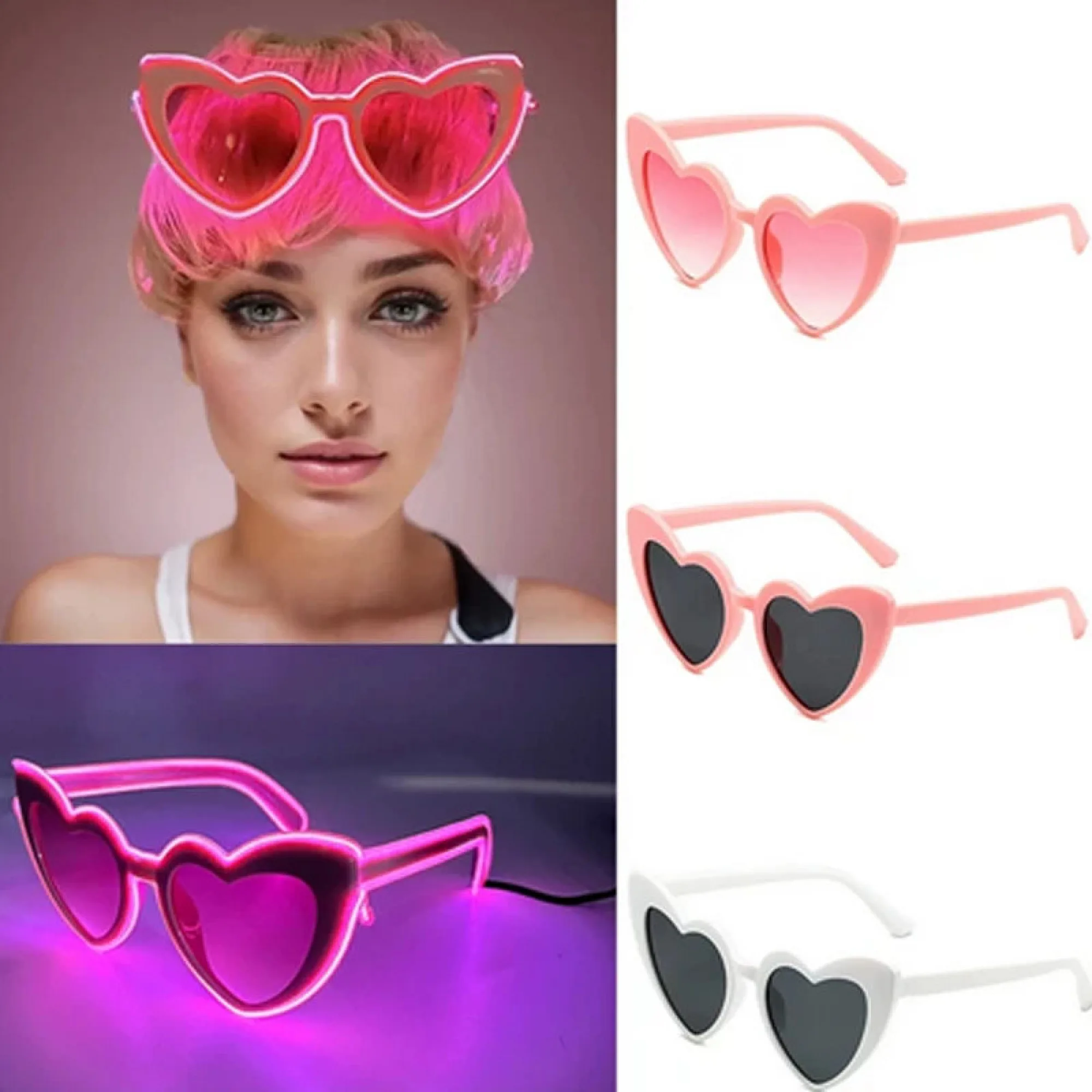 Novelty LED Glow Sunglasses with Multiple Styles — View 1
