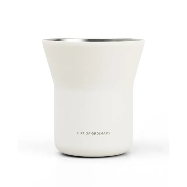 Double-Wall Stainless Steel Coffee Cup with Open Mouth