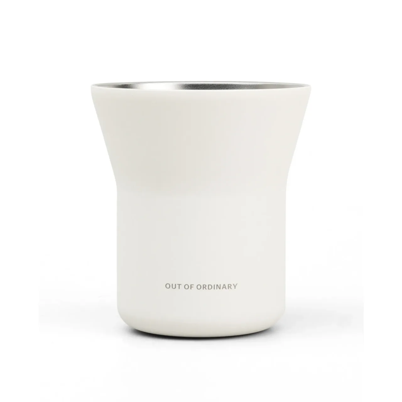 Double-Wall Stainless Steel Coffee Cup with Open Mouth