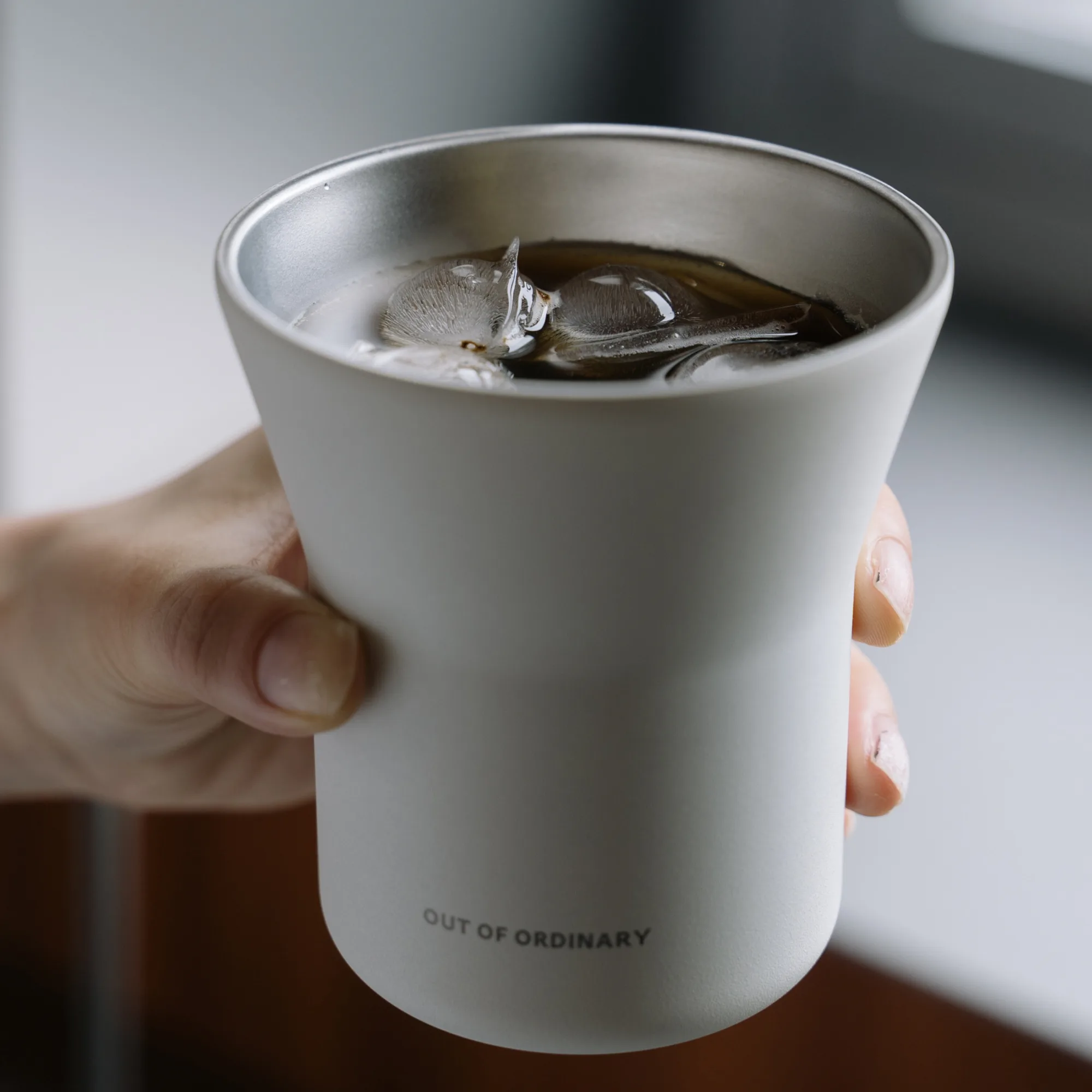 Double-Wall Stainless Steel Coffee Cup with Open Mouth thumbnail 2