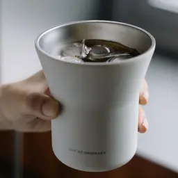 Double-Wall Stainless Steel Coffee Cup with Open Mouth thumbnail 4