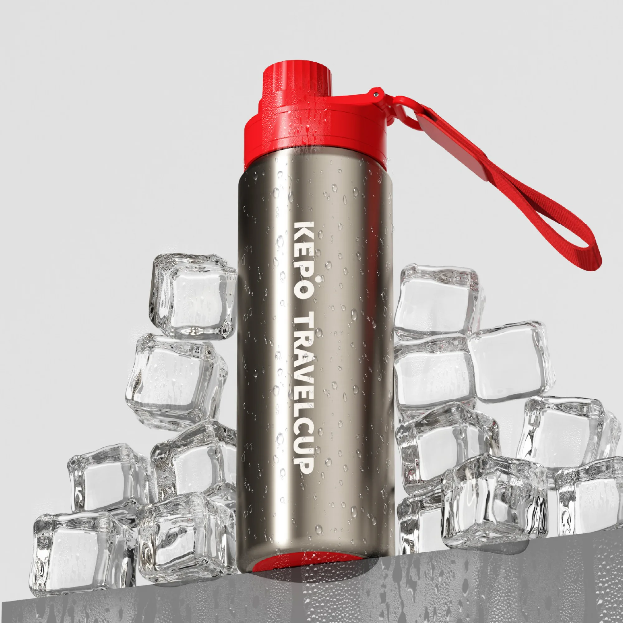 KEPO KC011 600ml Stainless Steel Insulated Sports Bottle with Pop-up Lid thumbnail 5