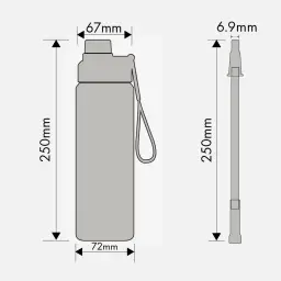 KEPO KC011 600ml Stainless Steel Insulated Sports Bottle with Pop-up Lid thumbnail 7