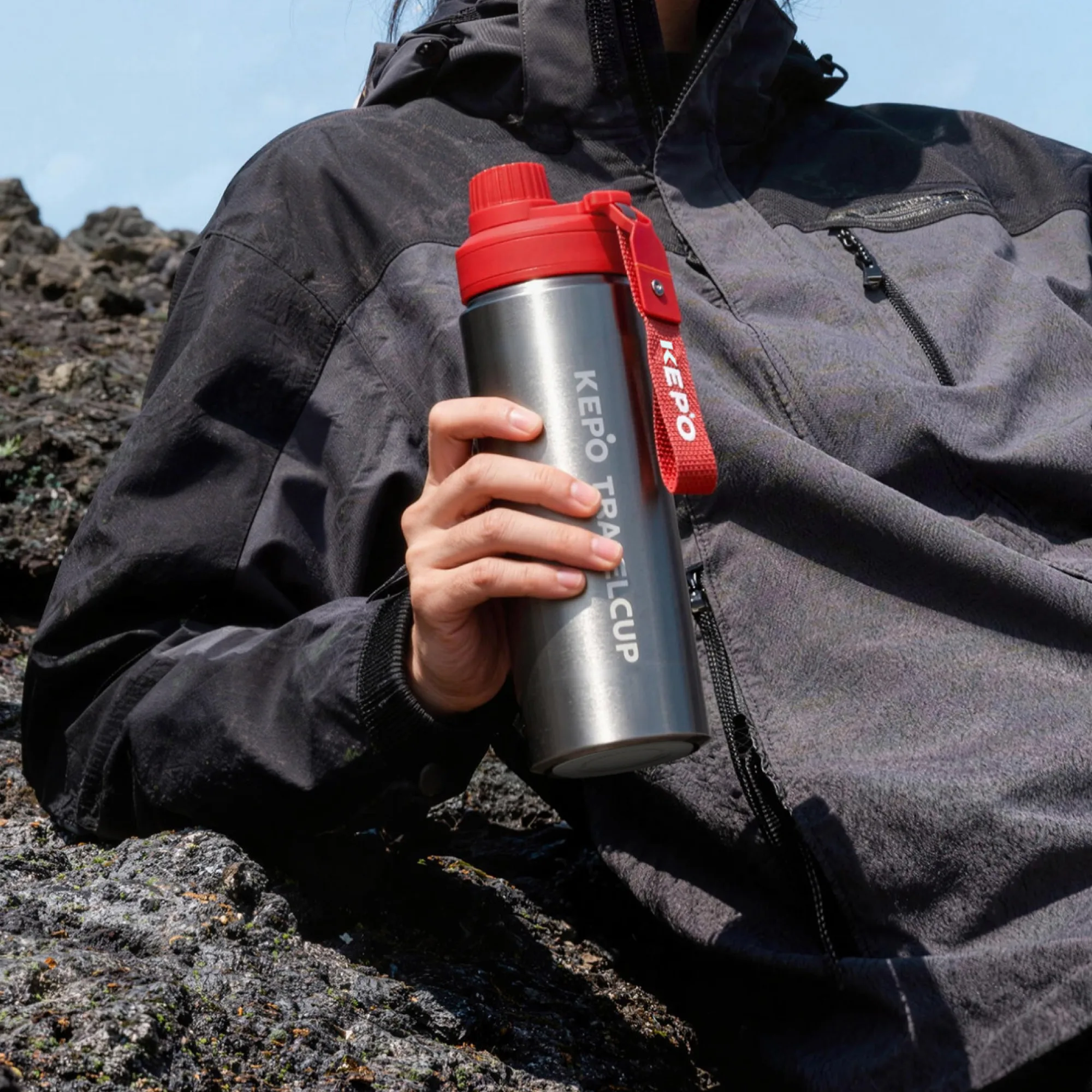 KEPO KC011 600ml Stainless Steel Insulated Sports Bottle with Pop-up Lid thumbnail 4