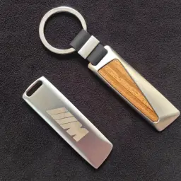 BMW 1364 Keychain with Carbon Fiber or Rosewood Insert thumbnail 8