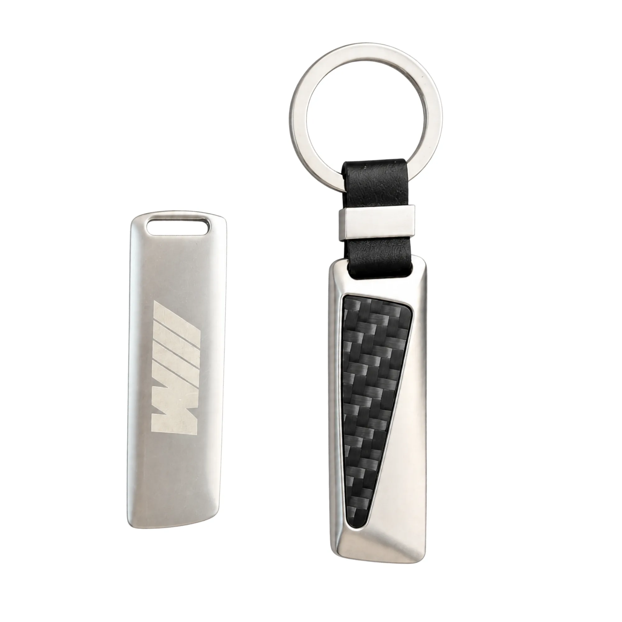 BMW 1364 Keychain with Carbon Fiber or Rosewood Insert