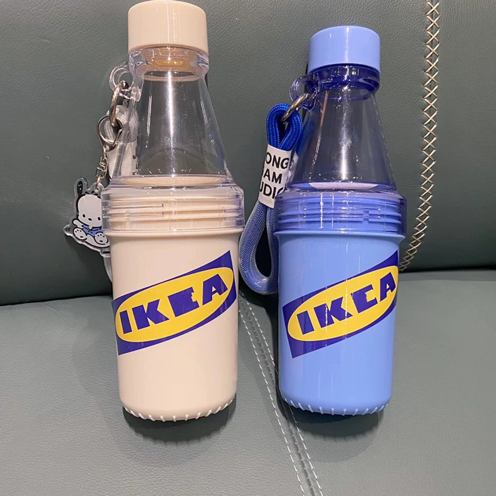 Portable Detachable Two-Section Water Bottle with Strap thumbnail 3