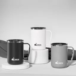 Stainless Steel Insulated Mug with Lid, 500ml thumbnail 2