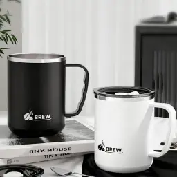 Stainless Steel Insulated Mug with Lid, 500ml thumbnail 3
