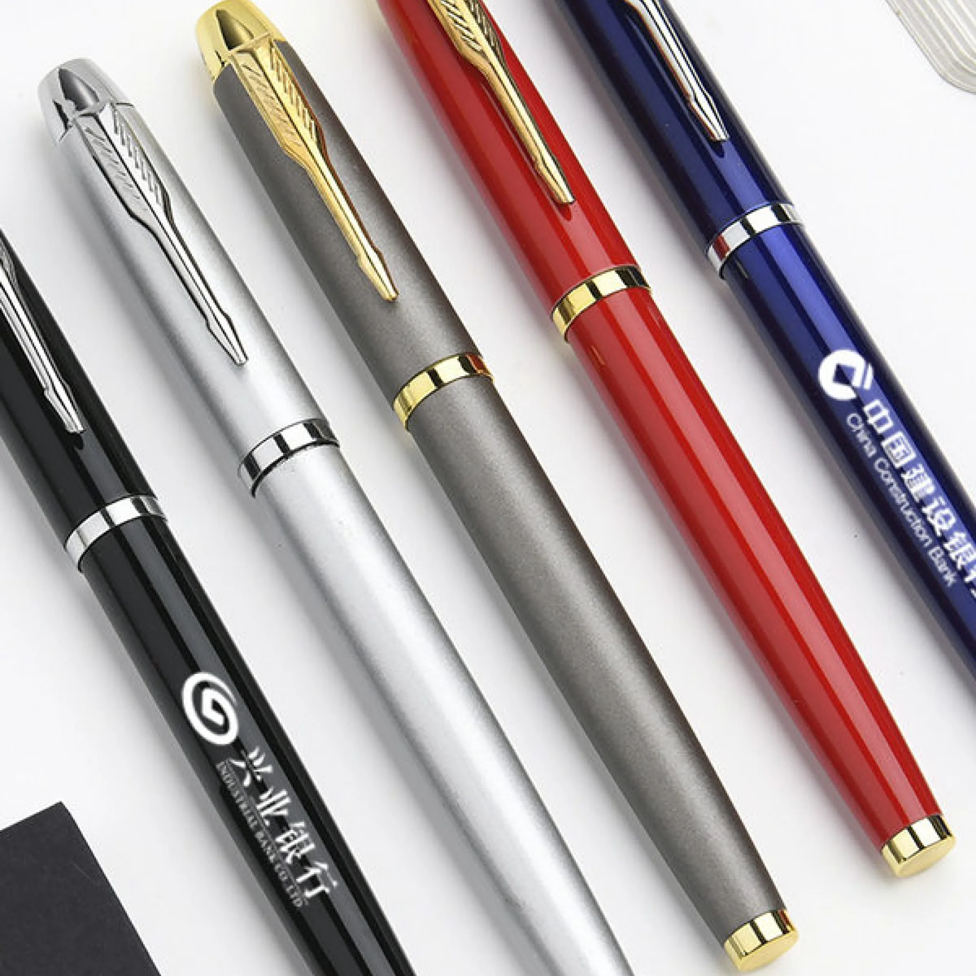 Metal Rollerball Pen with Silver Clip, Model DS1012 thumbnail 2