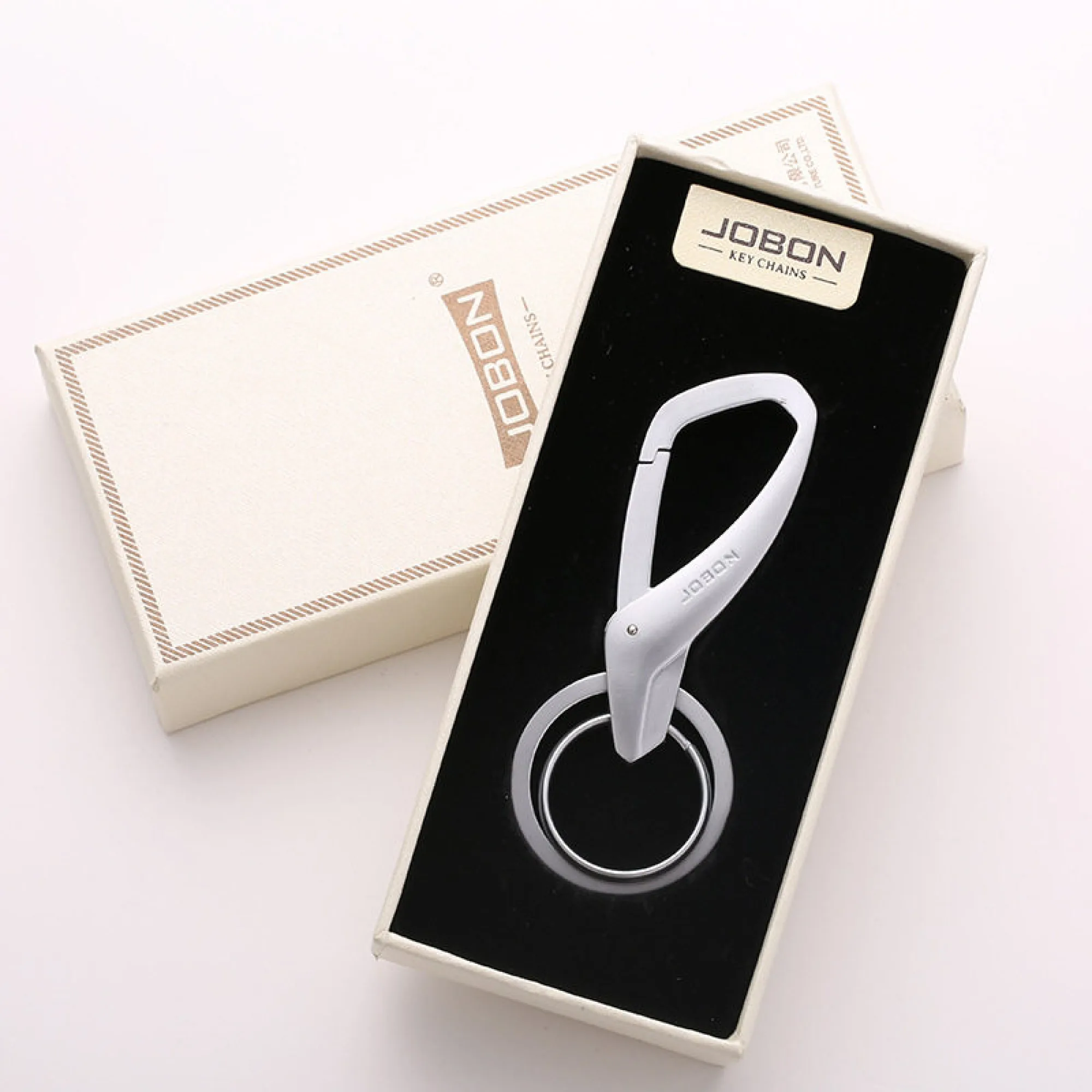 Jobon Zinc Alloy Double Ring Keychain thumbnail 4