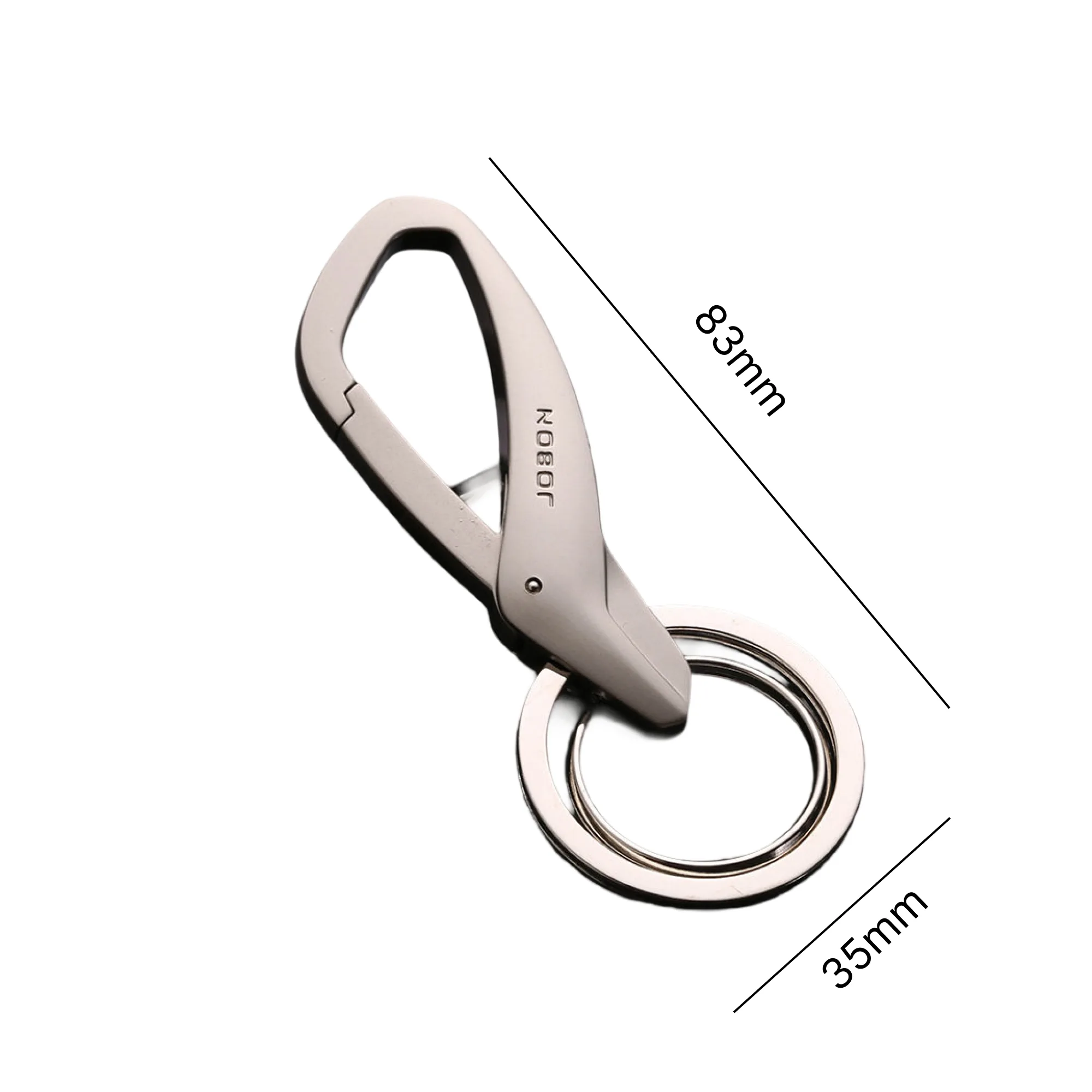 Jobon Zinc Alloy Double Ring Keychain thumbnail 5