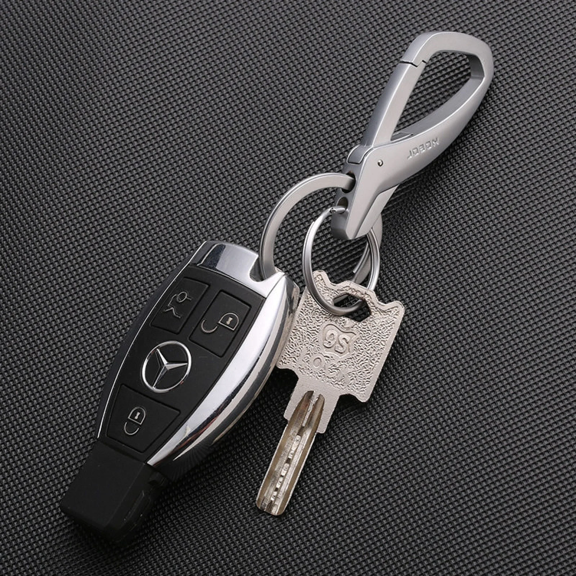 Jobon Zinc Alloy Double Ring Keychain thumbnail 3