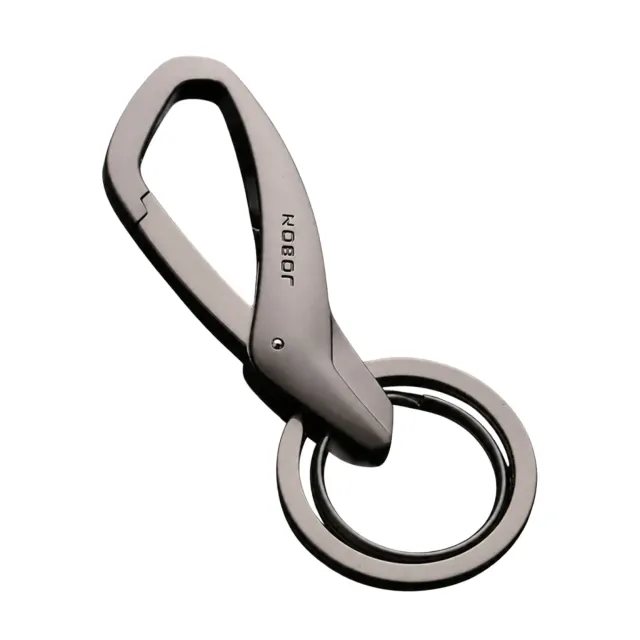 Jobon Zinc Alloy Double Ring Keychain — alternate view 1