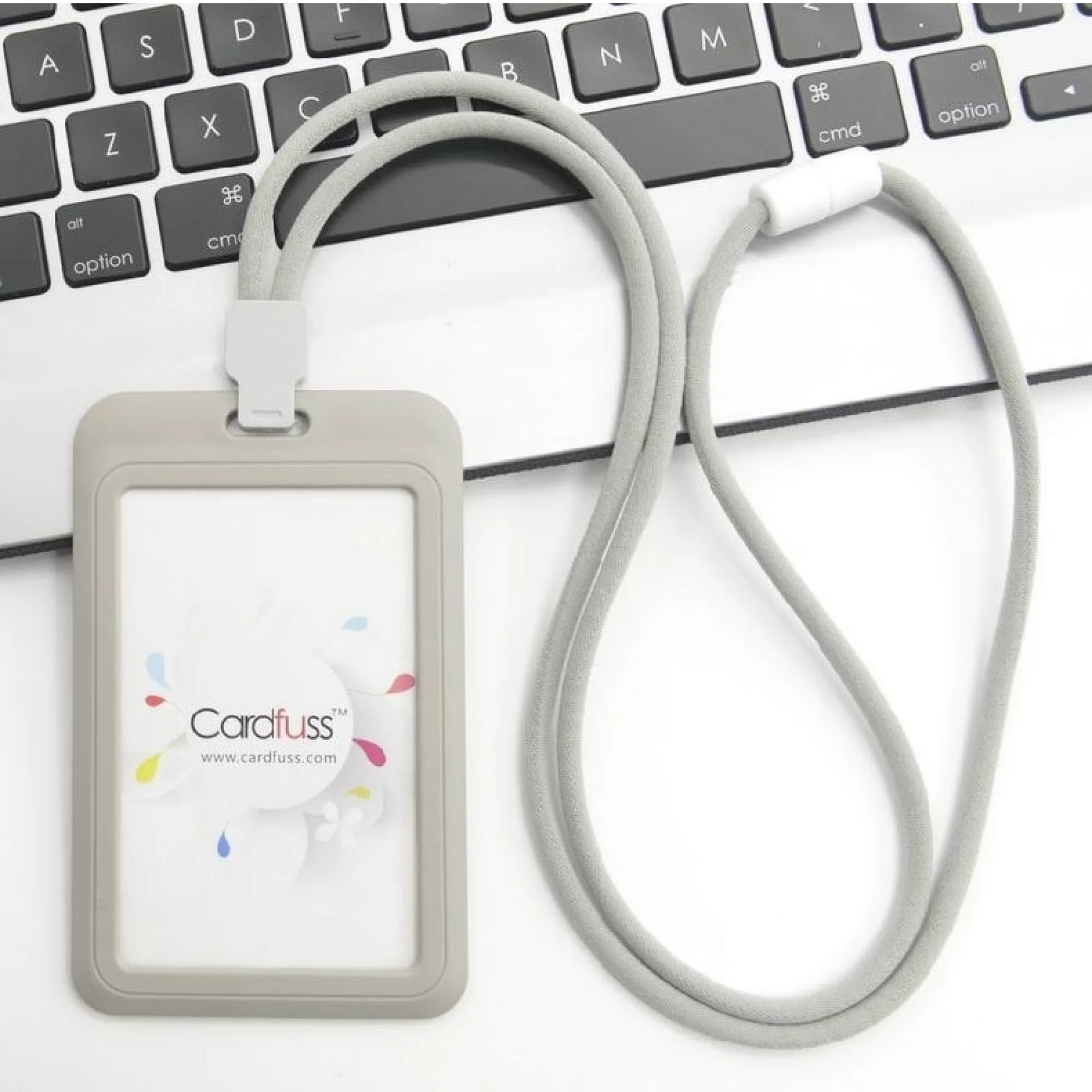 PP Card Holder with Round Lanyard