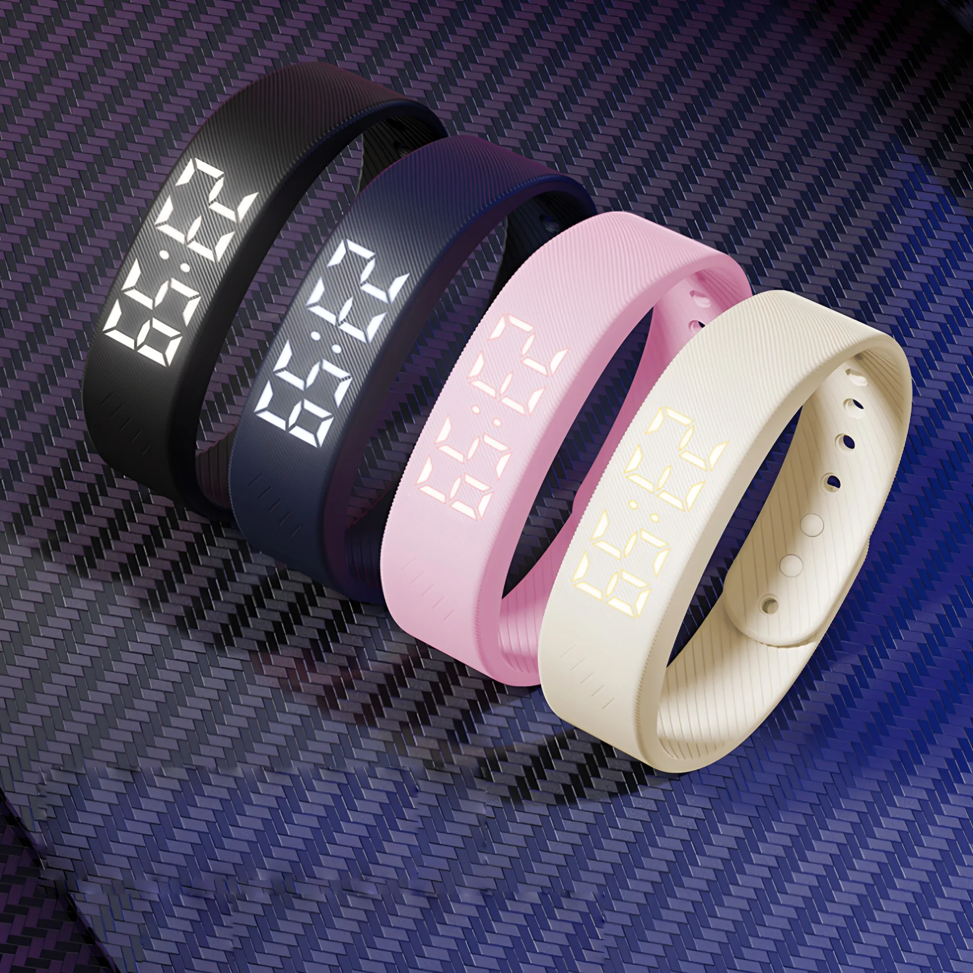 ZGO Vibration Alarm Wristband Watch with Digital Display, Models 660 and 663 thumbnail 4
