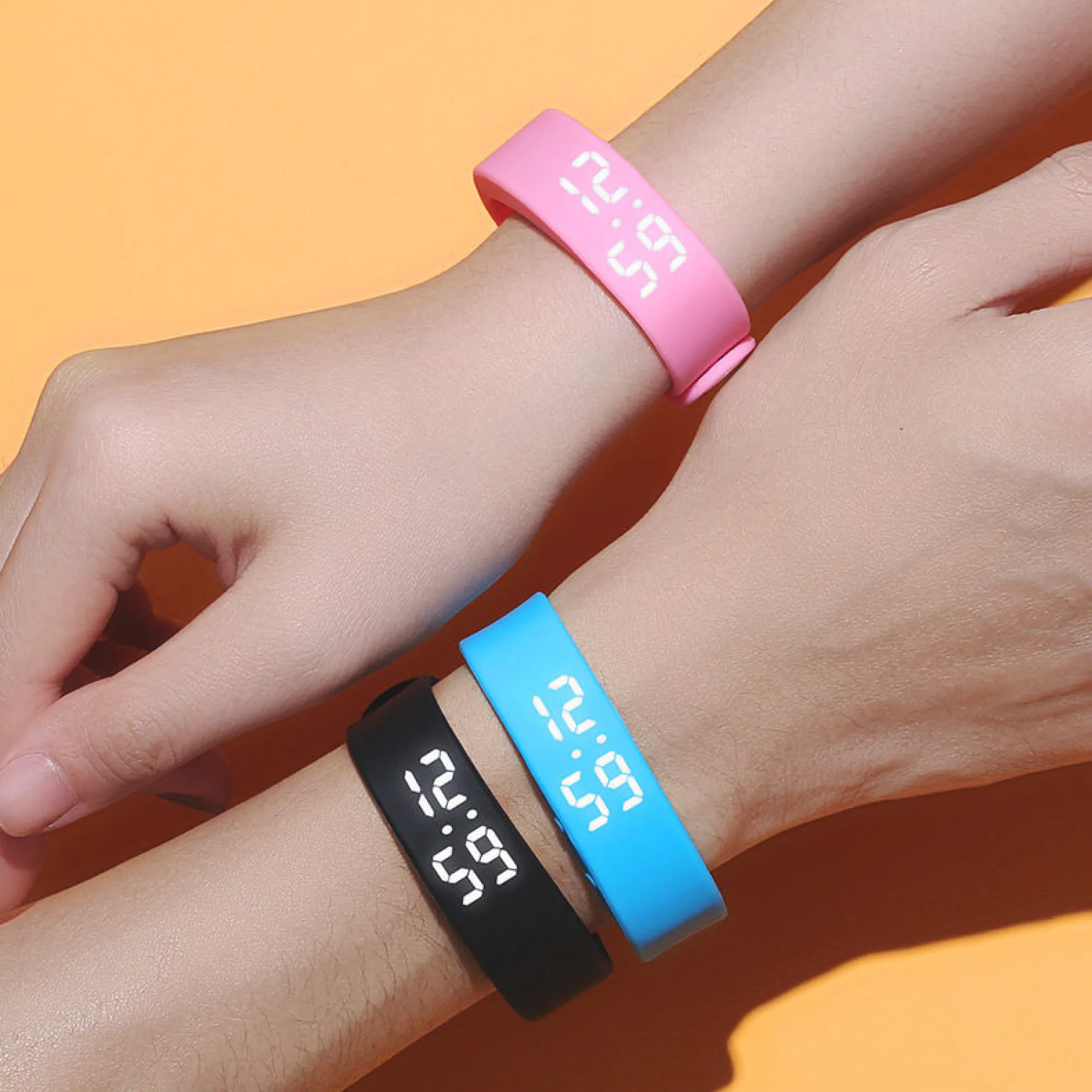 ZGO Vibration Alarm Wristband Watch with Digital Display, Models 660 and 663