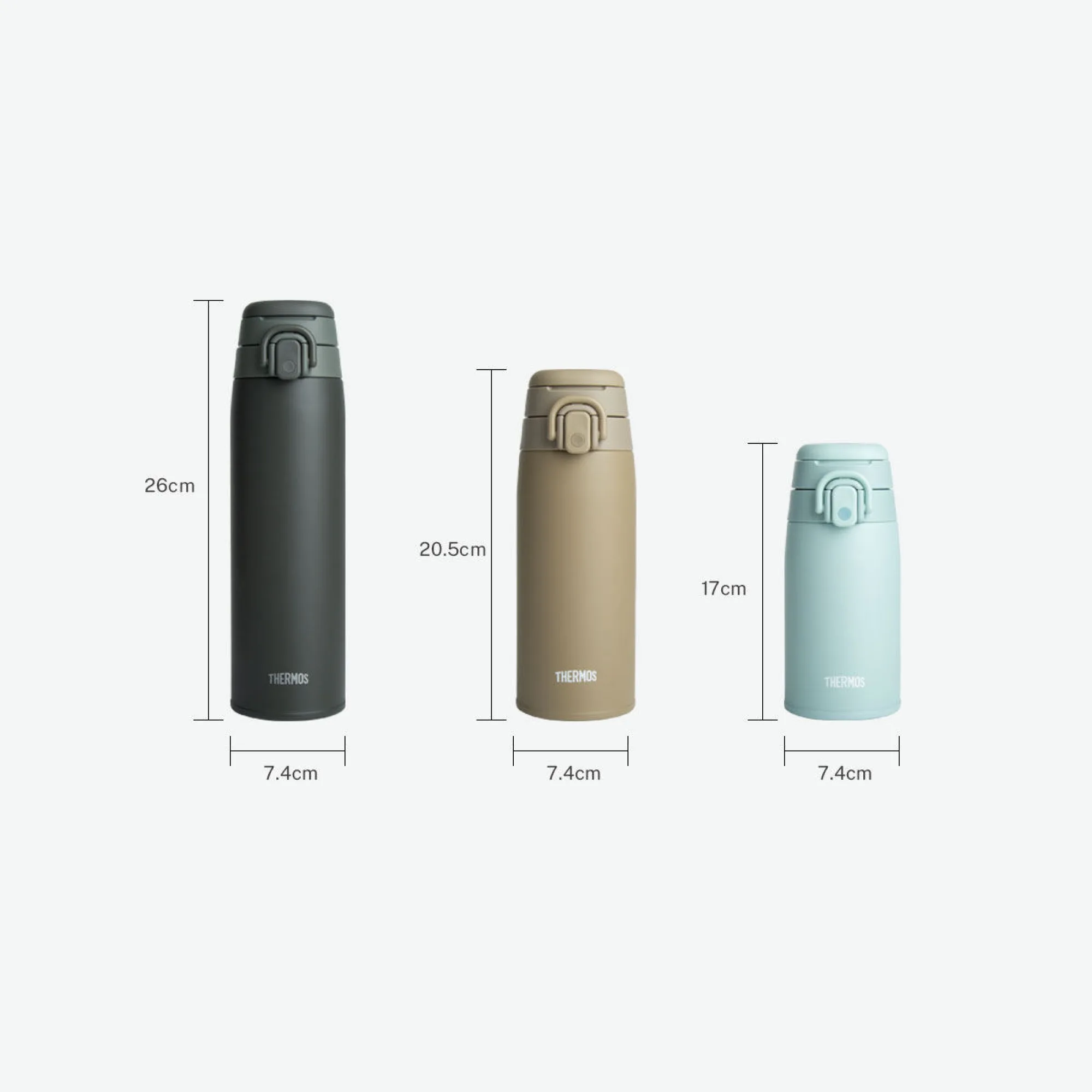 Thermos JOS Series Insulated Sports Bottle with 400ml, 550ml, and 750ml Capacities thumbnail 5