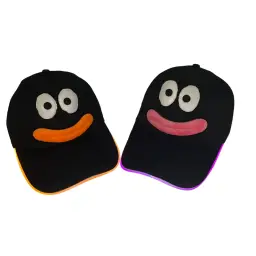 LED Light-up Baseball Cap with Cartoon Eyes and Mouth thumbnail 1