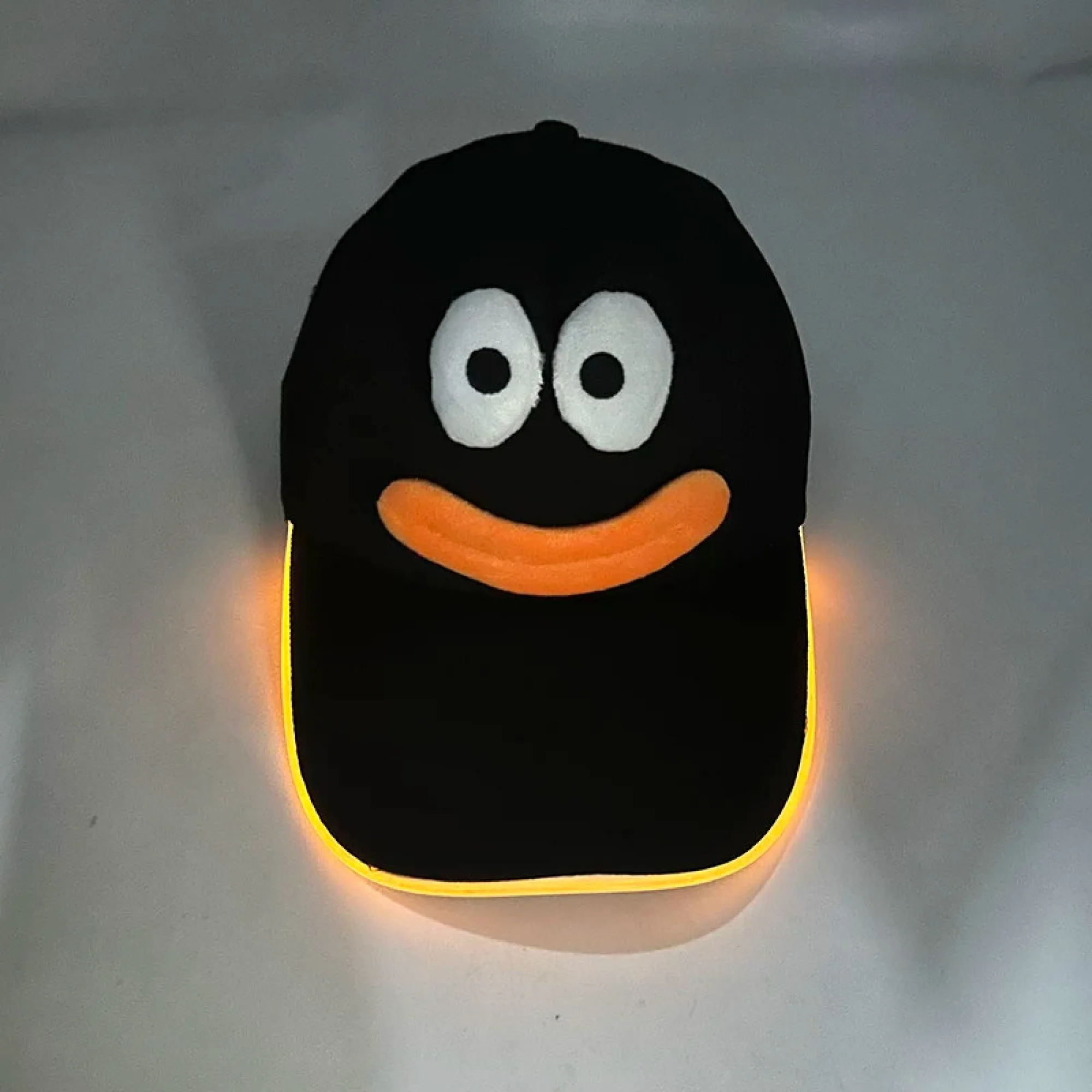 LED Light-up Baseball Cap with Cartoon Eyes and Mouth thumbnail 2