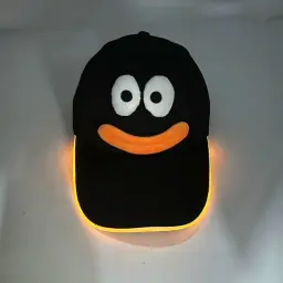 LED Light-up Baseball Cap with Cartoon Eyes and Mouth thumbnail 2