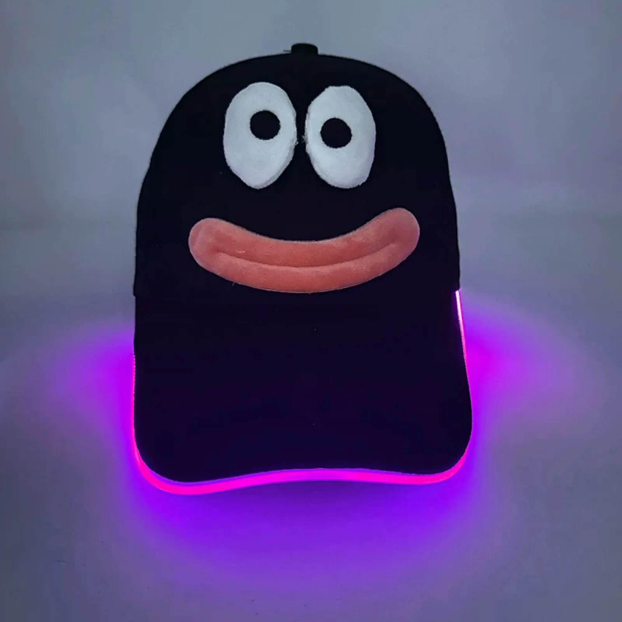 LED Light-up Baseball Cap with Cartoon Eyes and Mouth thumbnail 6