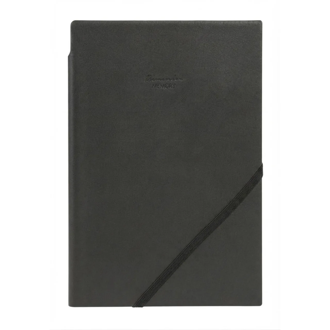 Deli 22215 A5/25K PU Faux Leather Notebook with Pen Loop and Elastic Strap — alternate view 1