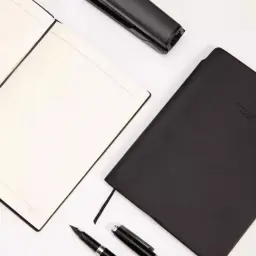 Deli 22215 A5/25K PU Faux Leather Notebook with Pen Loop and Elastic Strap thumbnail 5
