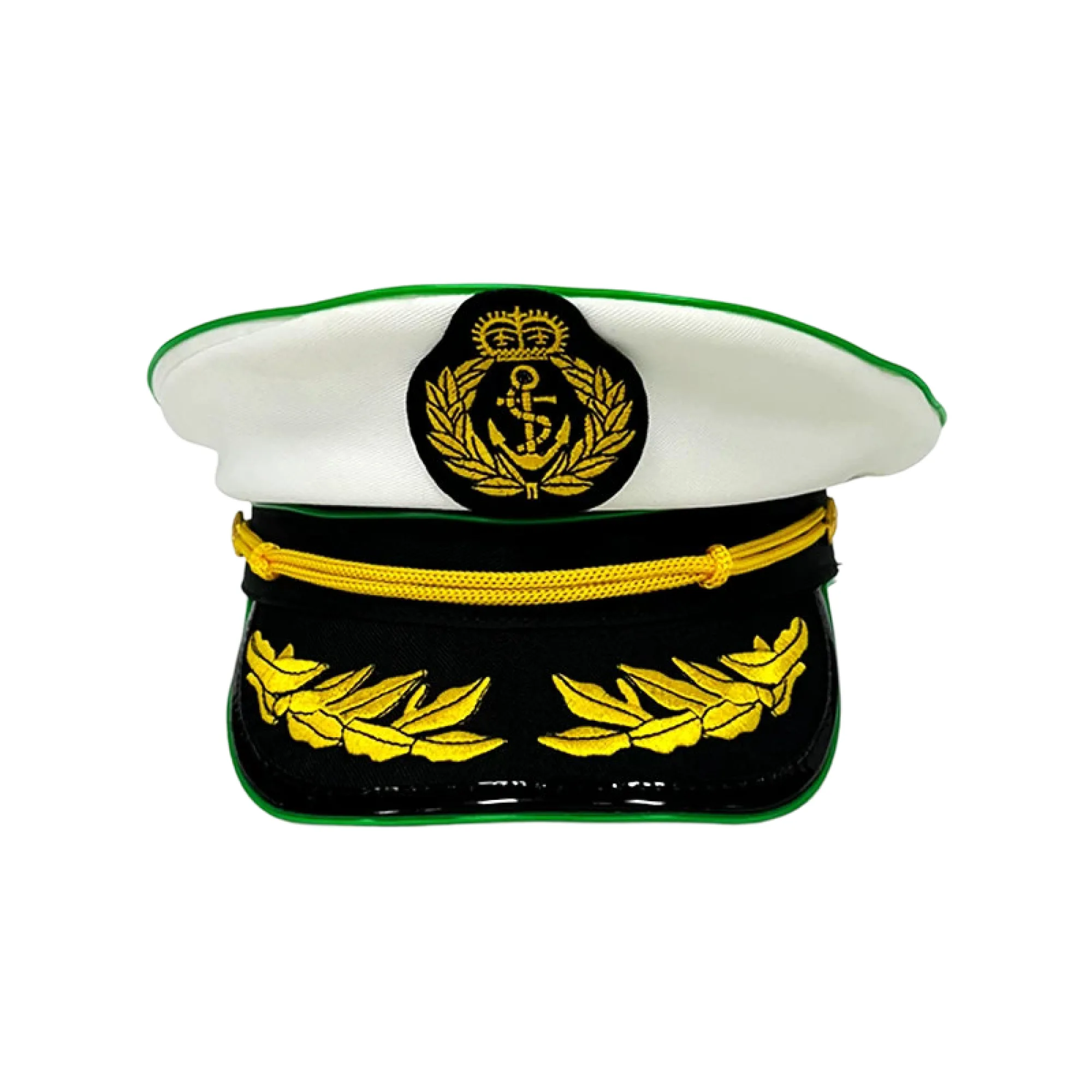 LED Light-up Sailor/Navy Cap with Embroidered Emblem — View 1