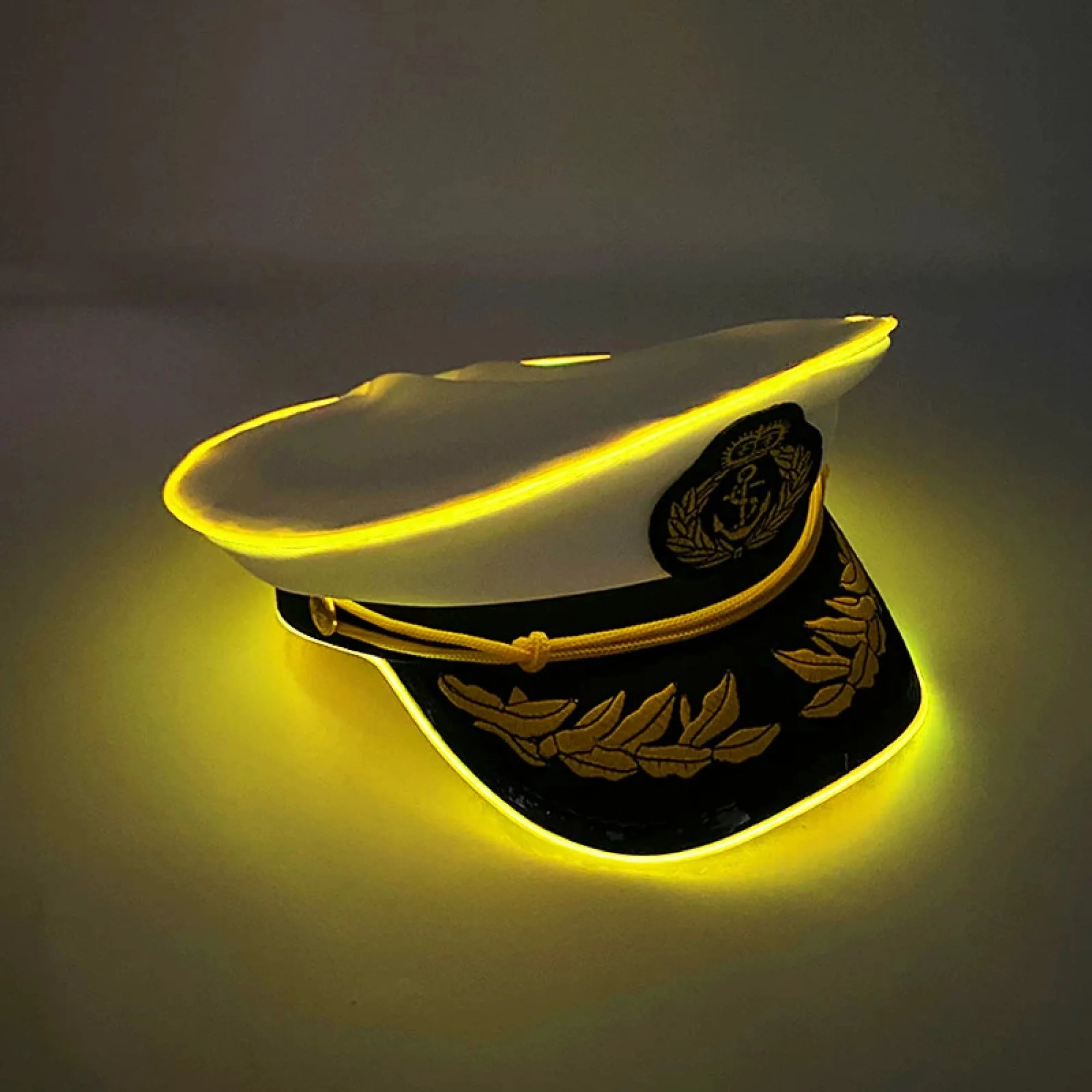 LED Light-up Sailor/Navy Cap with Embroidered Emblem thumbnail 11