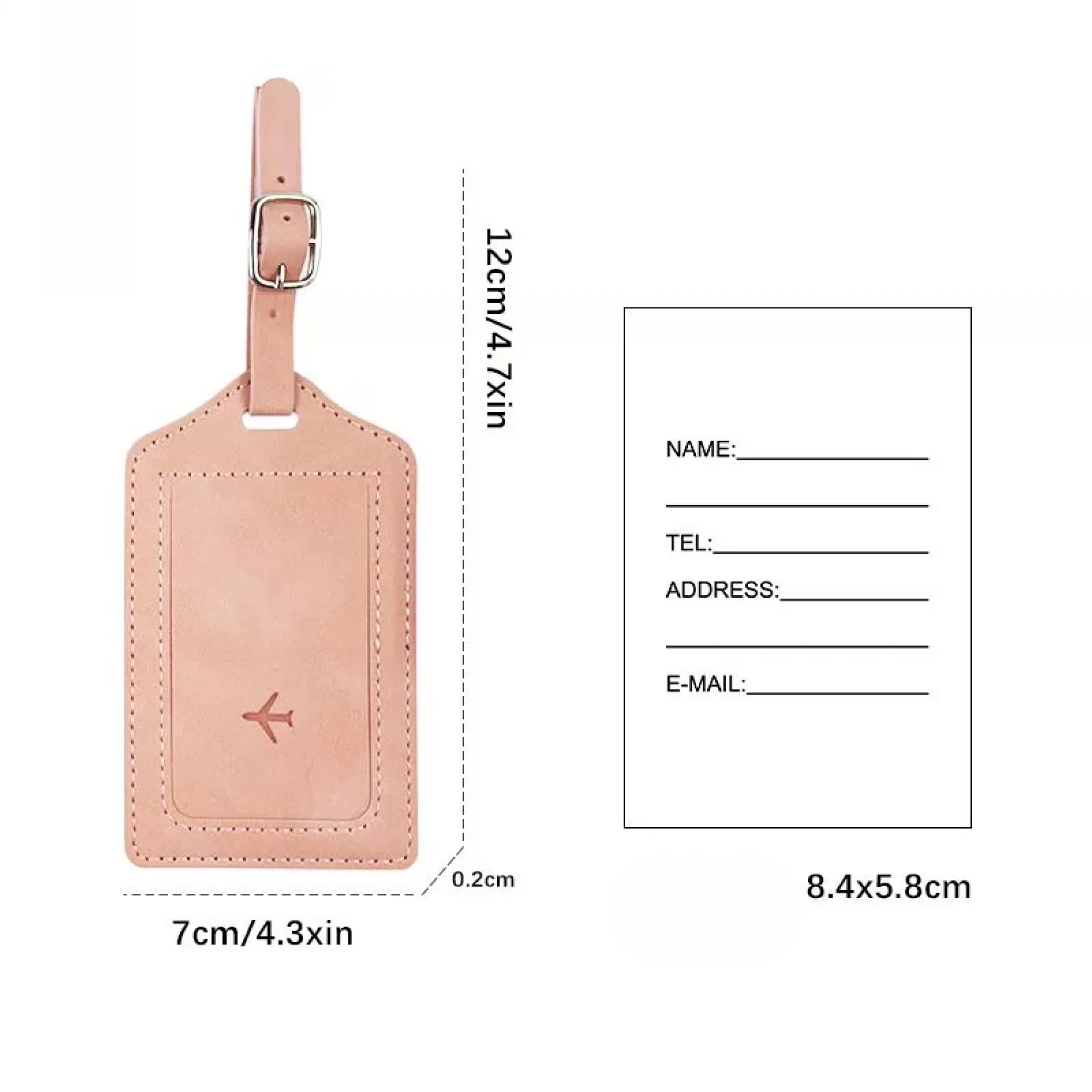 PU Luggage Tag and Passport Holder Set thumbnail 4