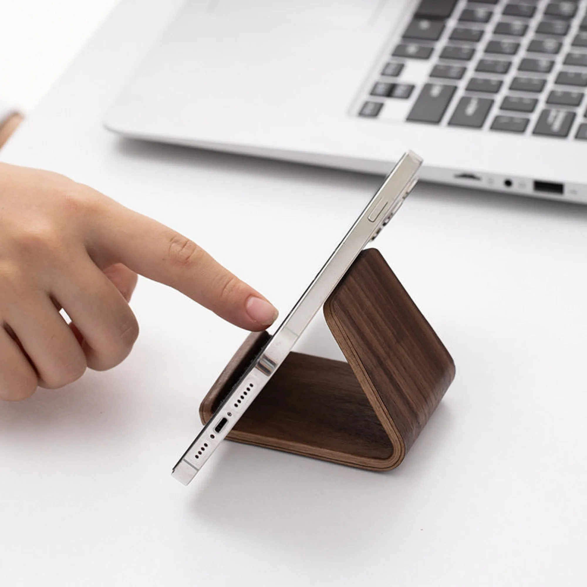 Solid Wood Phone Stand thumbnail 2