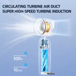Rechargeable Handheld Fan with USB Charging and Multiple Speed Settings thumbnail 3
