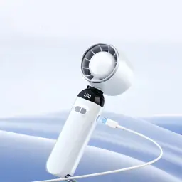 Rechargeable Handheld Fan with USB Charging and Multiple Speed Settings thumbnail 4