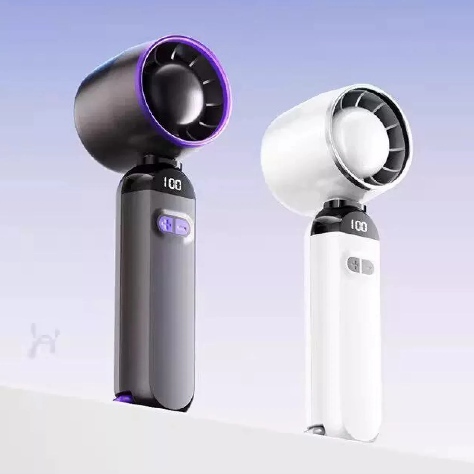 Rechargeable Handheld Fan with USB Charging and Multiple Speed Settings