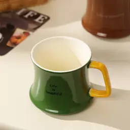 Ceramic Coffee Mug with Single Ear Handle thumbnail 3