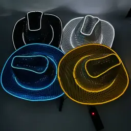 LED Light-Up Sequined Cowboy Hat thumbnail 4