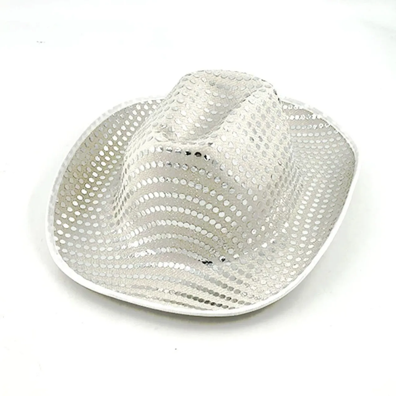 LED Light-Up Sequined Cowboy Hat — alternate view 1