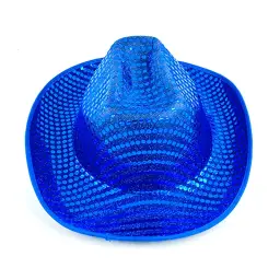 LED Light-Up Sequined Cowboy Hat thumbnail 6