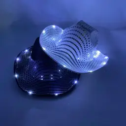LED Light-Up Sequined Cowboy Hat thumbnail 3